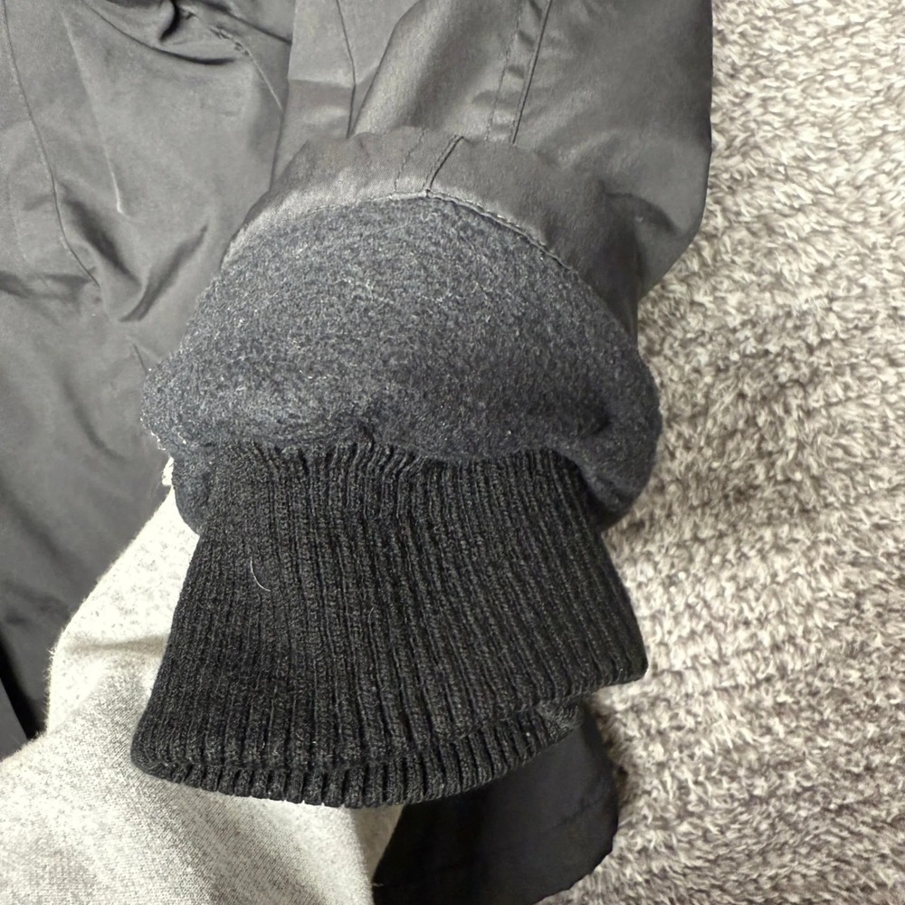 VTG‎ Old Navy Mens Hooded Winter Jacket Coat Size L Gray Fleece Lined Full Zip - Picture 6 of 9